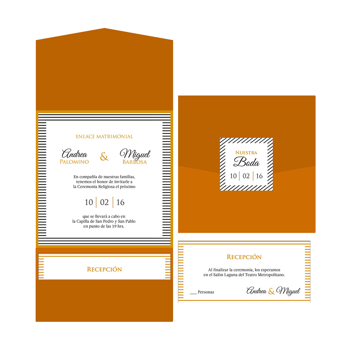 wedding invitations by Silk Papery